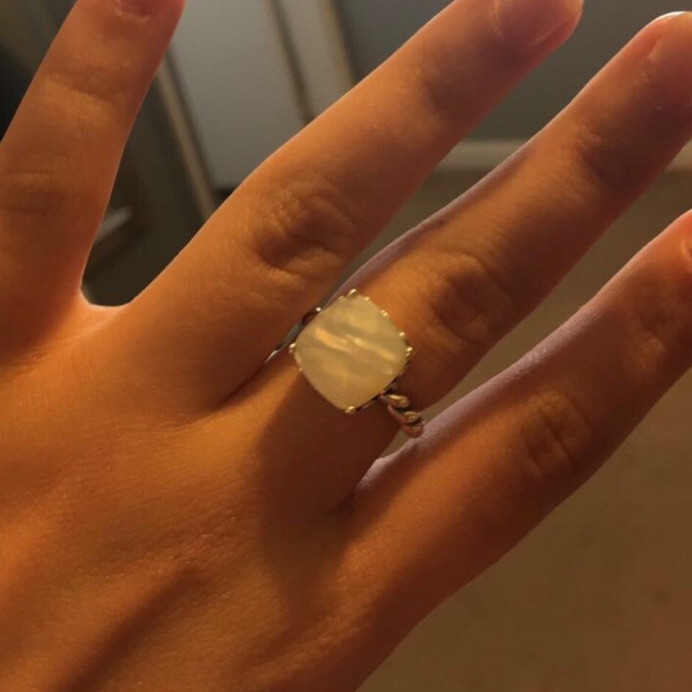 Mother of pearl pandora ring